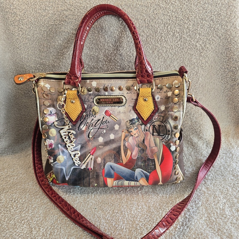 Nicole Lee Fashion Girl Lipstick Thoughts Of You Retro Glam Y2K  Studded Purse